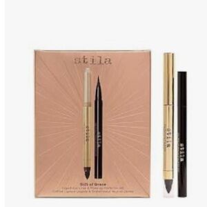 STILA GIFT OF GRACE LIQUID EYE LINER & MAKE UP PERFECTER SET